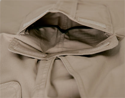 Khaki - Tactical 10-8 Lightweight Field Pants - Poly Cotton Spandex Rip-Stop - Zipper Fly