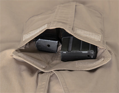 Khaki - Tactical 10-8 Lightweight Field Pants - Poly Cotton Spandex Rip-Stop - Zipper Fly