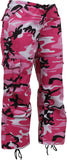 Pink Camo - Womens Paratrooper Colored Camo Fatigues