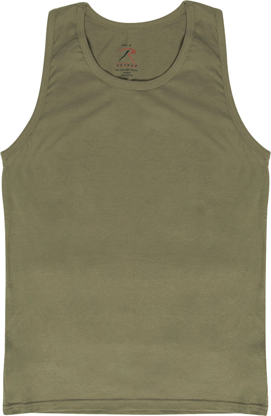 Coyote Brown - Solid Tank Top - Sleeveless Muscle Shirt - Poly/Cotton