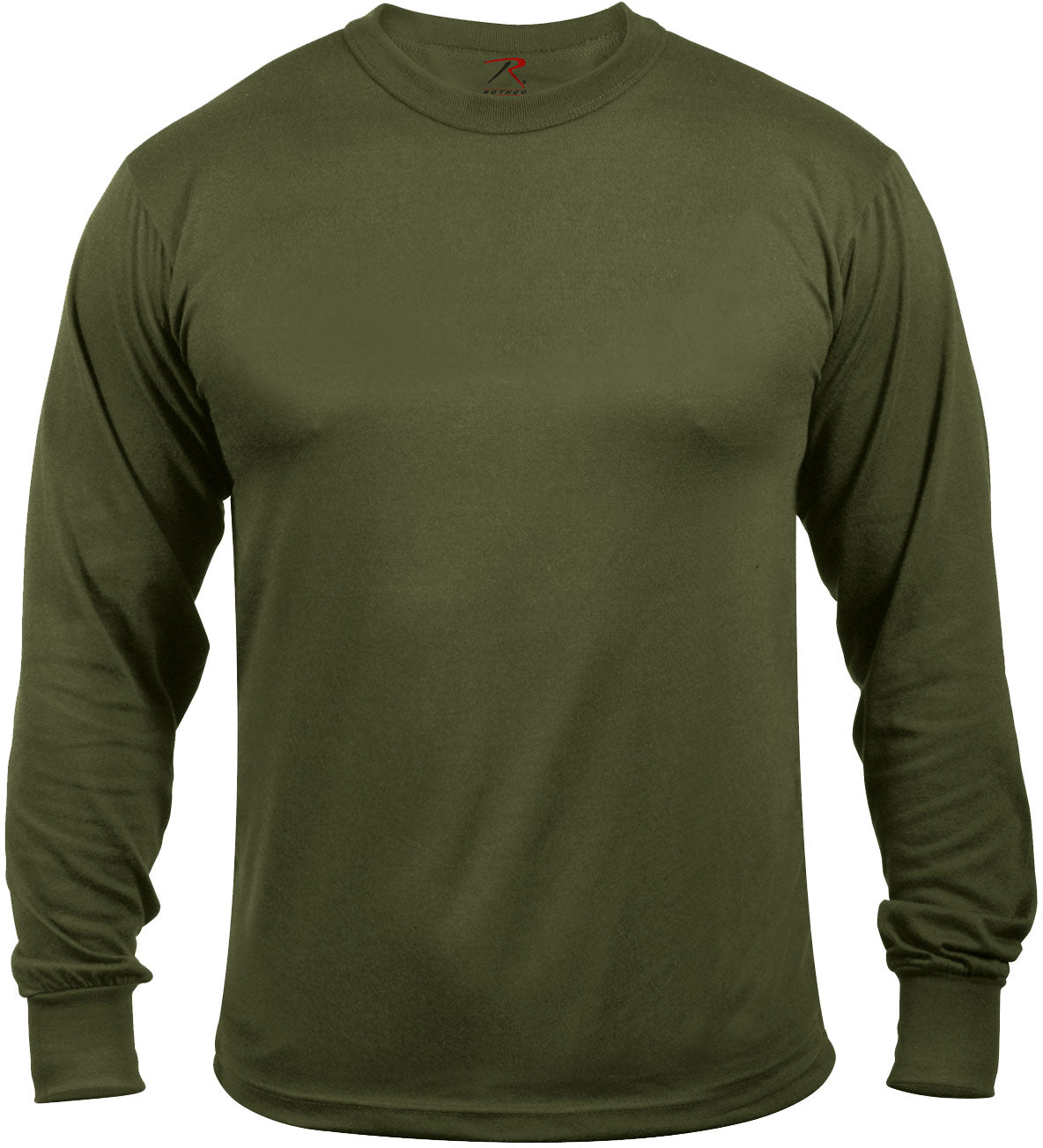 Olive Drab - Moisture Wicking Long Sleeve T-Shirt