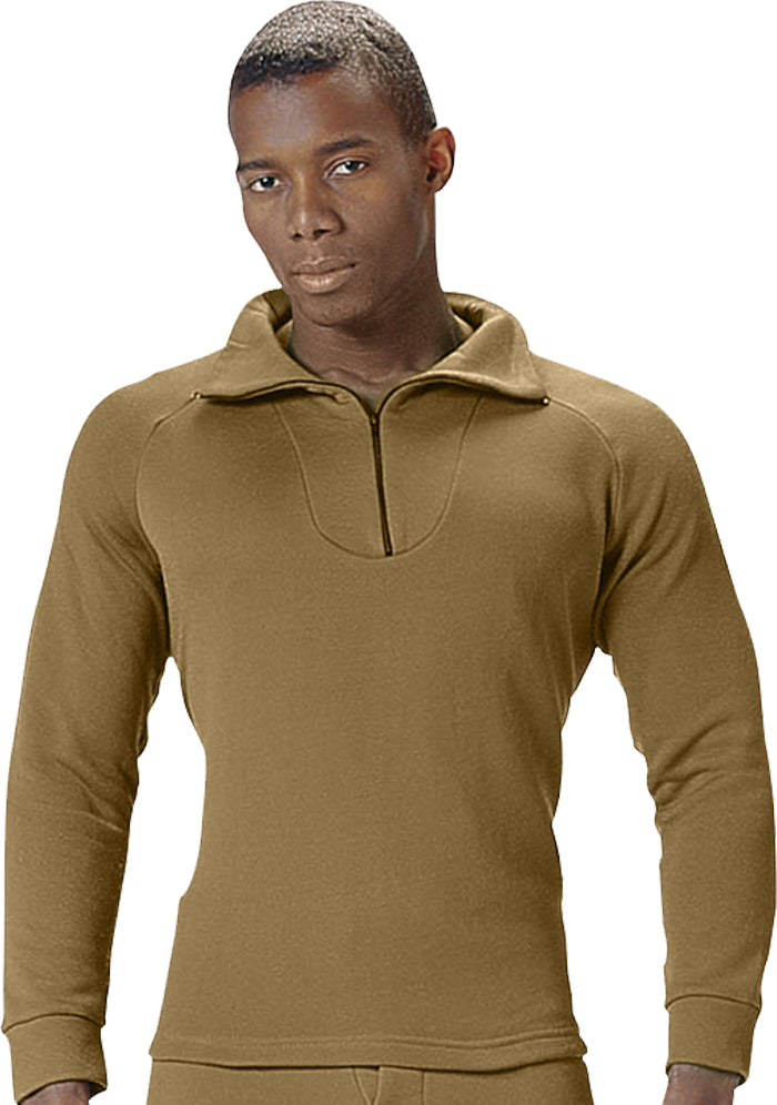 Coyote Brown - ECWCS Poly Zip Collar Shirts