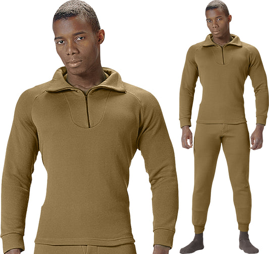 Coyote Brown - ECWCS Poly Zip Collar Shirts