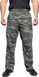 Black Camo Vintage Camo Paratrooper Fatigue Pants