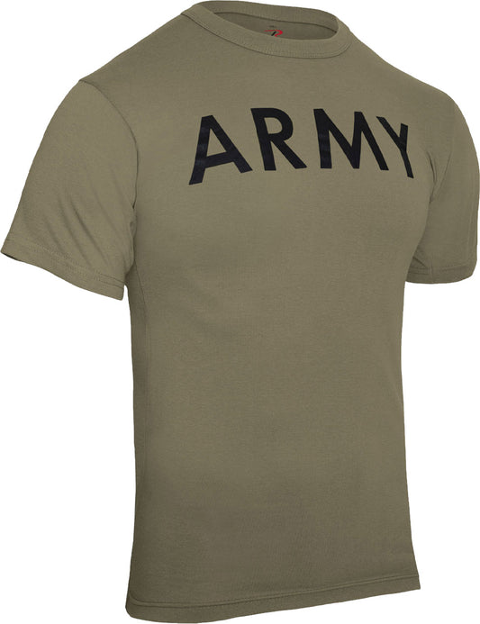 Coyote Brown - Army Physical Training T-Shirt - Workout PT Gym Shirt - Mens
