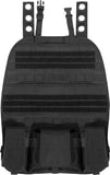 Black Tactical Car Seat Panel Car Seat Back Organizer with Multiple Pouches