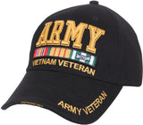 Black Army Vietnam Vet Deluxe Low Pro Cap