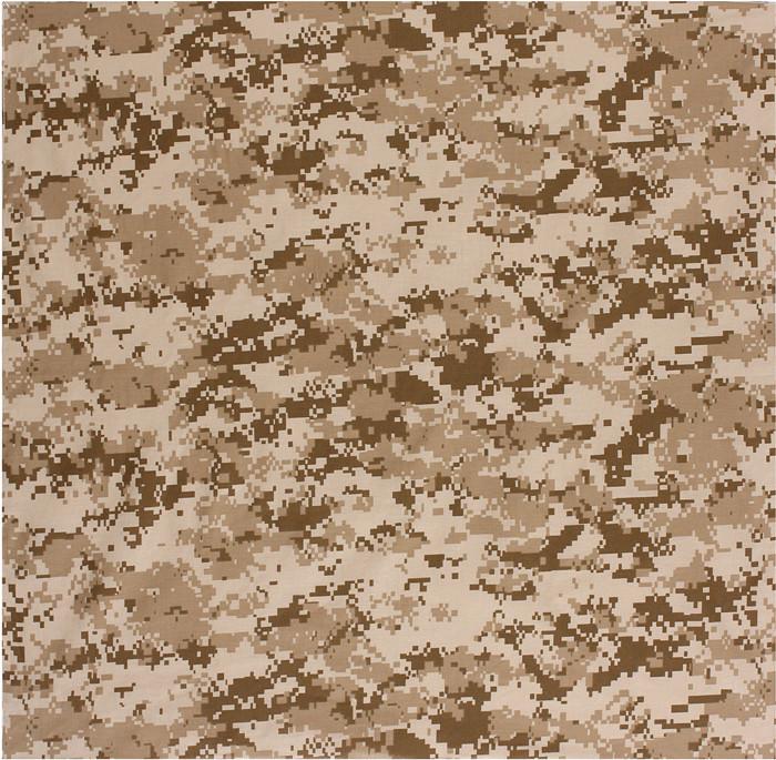 Digital Desert Camouflage - Military Bandana 22 in. x 22 in.