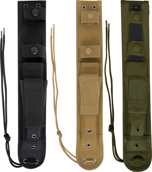 MOLLE Knife Sheath 7", Blade Cover Case Snap Closure Military Army