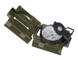 Olive Drab - Military Style Marching Compass with LED Light CR2025