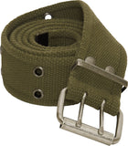 Olive Drab - Military GI Vintage Style Pistol Belt - Cotton