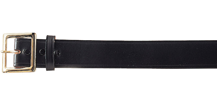 Black - Military Garrison Belt (Genuine Cowhide Leather) 1.75 in.
