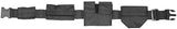Black - Polyester Adjustable SWAT Belt Lightweight Multi Pocket Belt