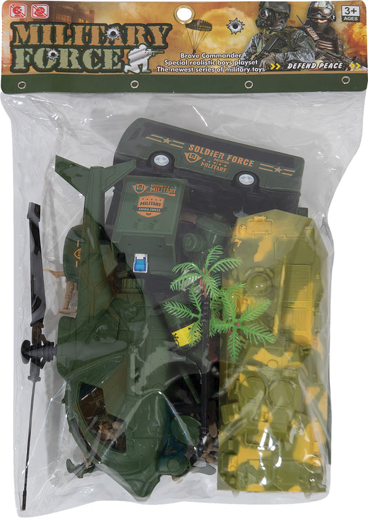 Military Force Soldier Play Set 35 Piece Toy Soldier Play Set