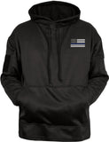 Black Honor and Respect Thin Blue Line Concealed Carry Hoodie