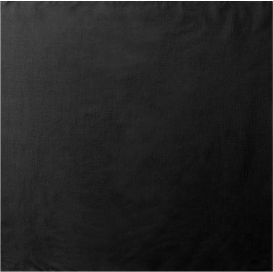 Black - Jumbo Solid Color Tactical Bandana, 100% Cotton, 27" x 27"