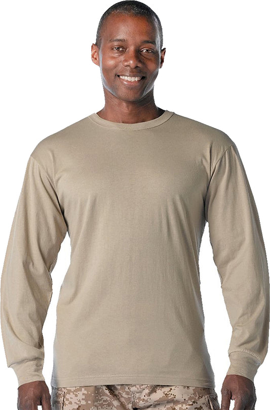 Desert Sand - Moisture Wicking Long Sleeve T-Shirt
