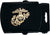 Gold USMC Marines Emblem on Web Belt Buckle 1.25