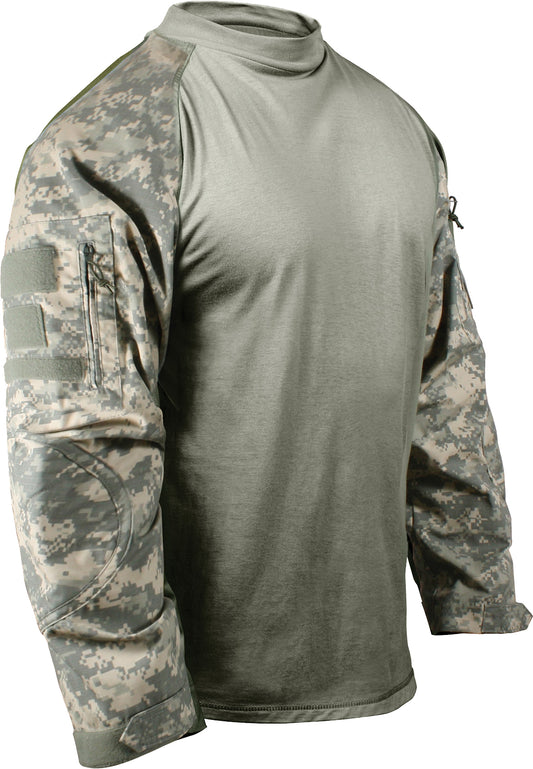 ACU Digital Camo - Tactical Combat Shirt Paintball Airsoft Base Layer Top - NYCO - Men's