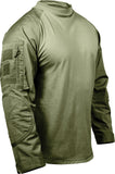 Olive Drab - Tactical Combat Shirt Paintball Airsoft Base Layer Top - NYCO - Men's