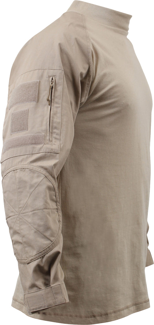 Desert Sand - Tactical Combat Shirt Paintball Airsoft Base Layer Top - NYCO - Men's
