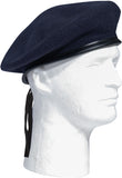 Navy Blue - Military Monty Beret - Wool/Nylon