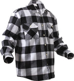 White Plaid - Extra Heavyweight Buffalo Plaid Flannel Shirt