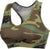 Womens Camo Sports Bra Workout Performance Stretch Gym Yoga Exercise Run Army