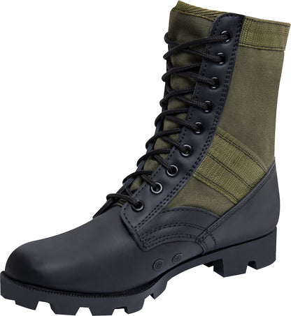 Olive Drab - Vietnam Style Jungle Boots Tactical Combat Military Hiking Outdoor Panama Sole