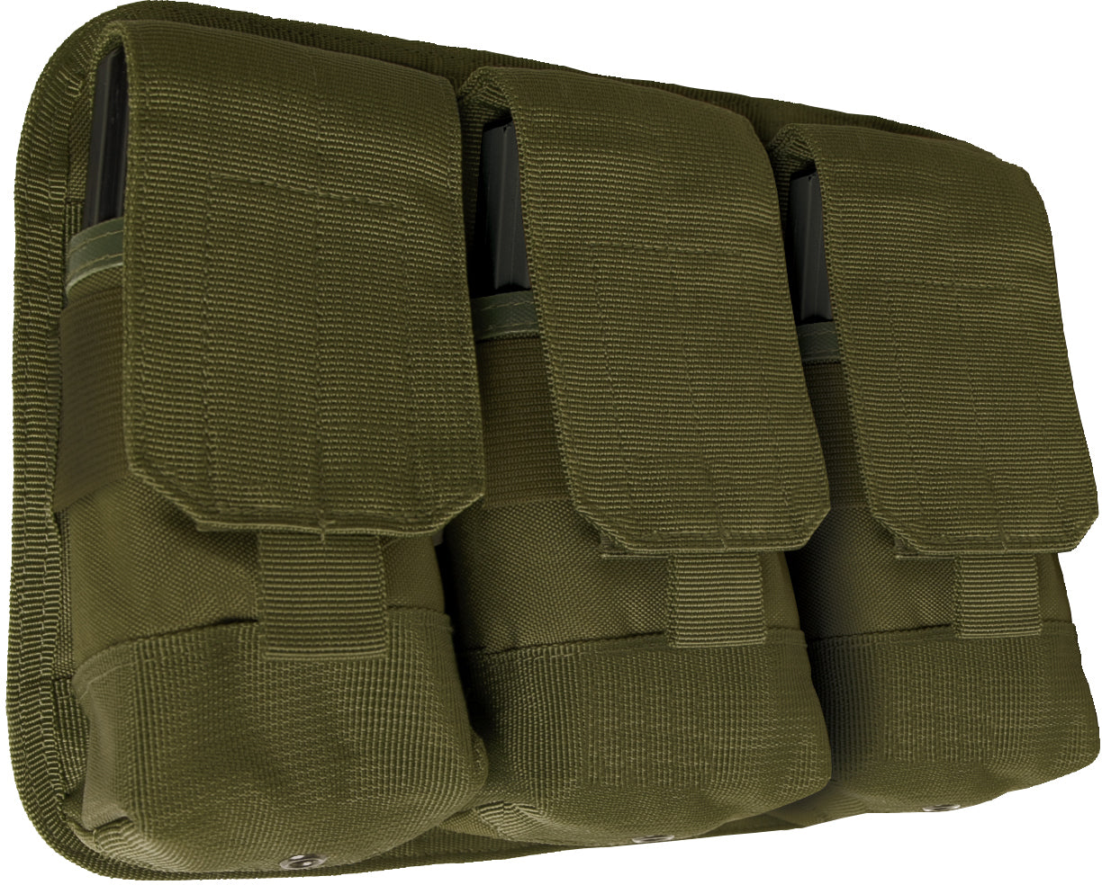 Olive Universal Triple Mag Rifle Pouch