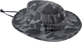Black Camouflage - Adjustable Tactical Military Boonie Hat - Polyester Cotton