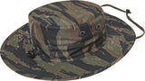 Tiger Stripe Camo - Adjustable Tactical Military Boonie Hat - Polyester Cotton