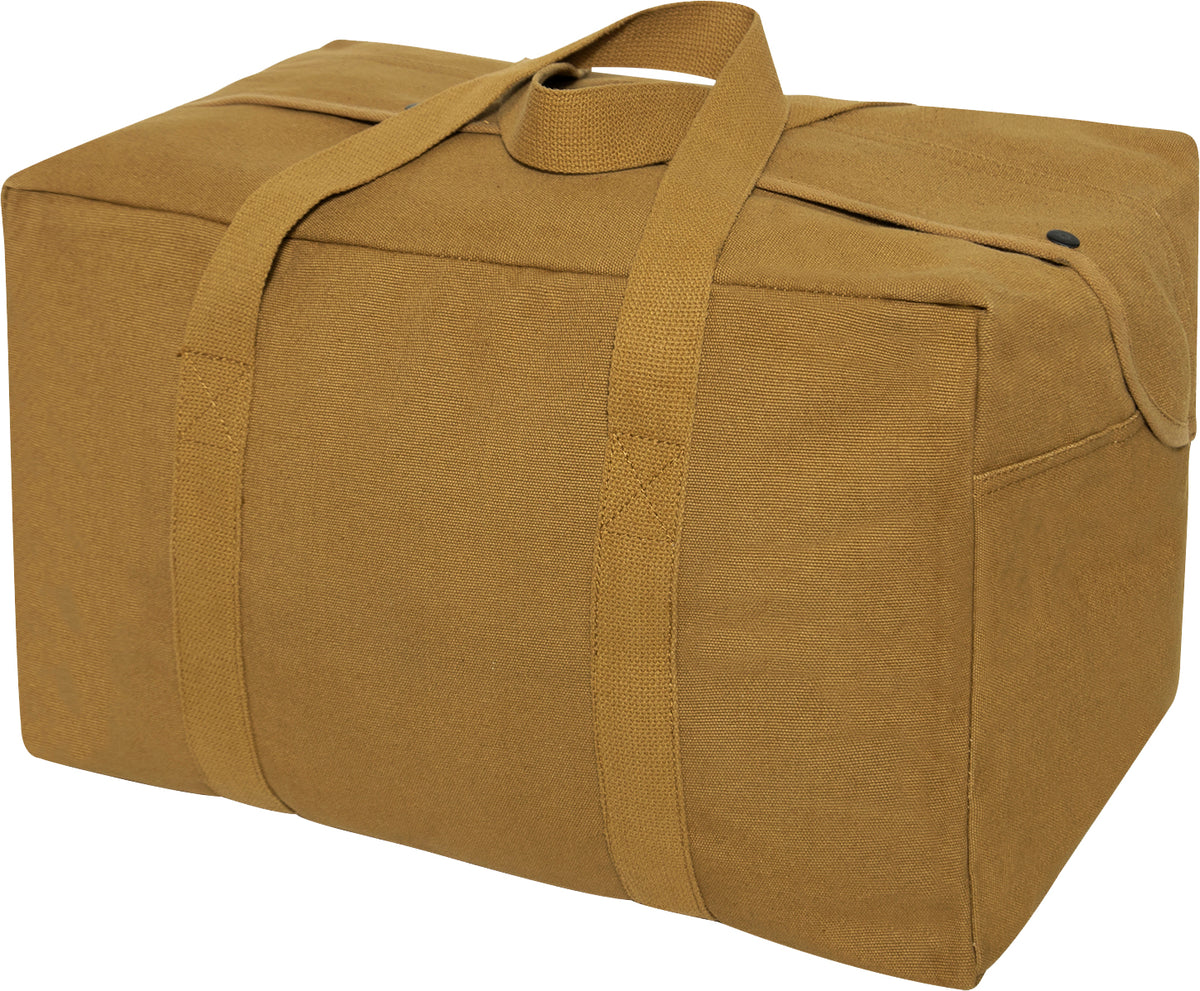 Coyote Brown - Canvas Parachute Cargo Bag Medium Carry Duffle Bag 40L