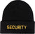 Black & Gold - Embroidered Security Watch Cap