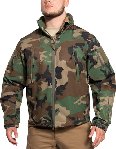 Woodland Camo - Concealed Carry Soft Shell Jacket - Galaxy