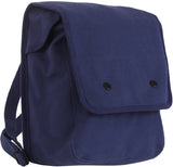Navy Blue - Canvas Map Case Shoulder Bag