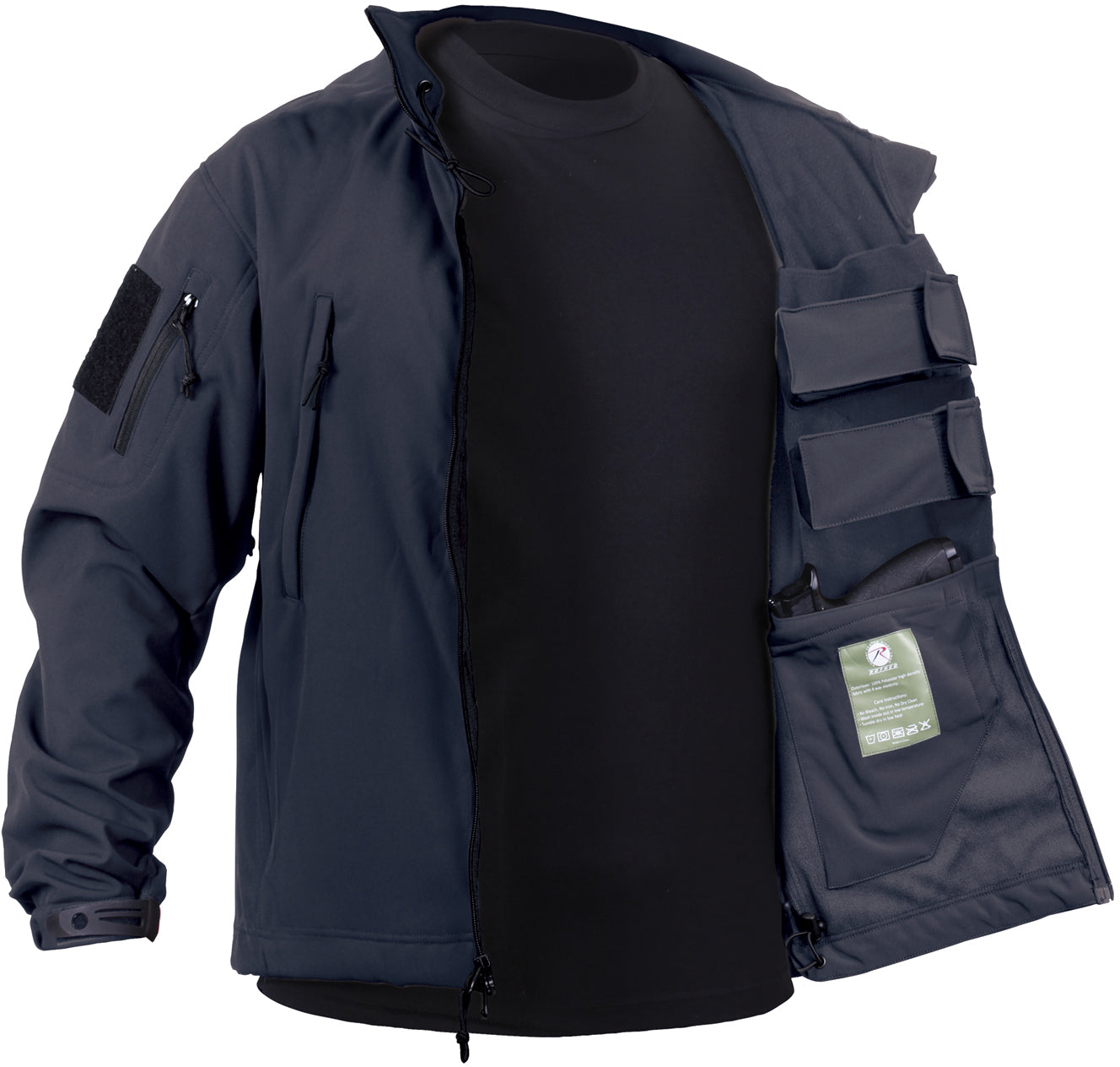 Midnight Navy Blue - Concealed Carry Soft Shell Jacket