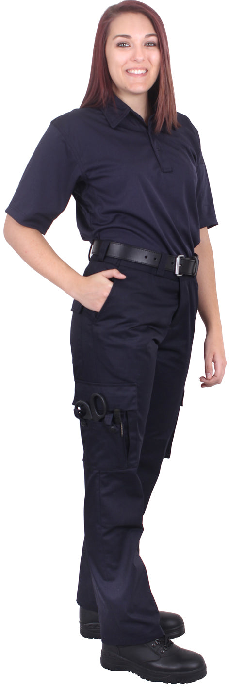 Midnight Blue - 9 Pocket EMT Pants - Polyester Cotton Twill - Cargo Work Trousers - Womens