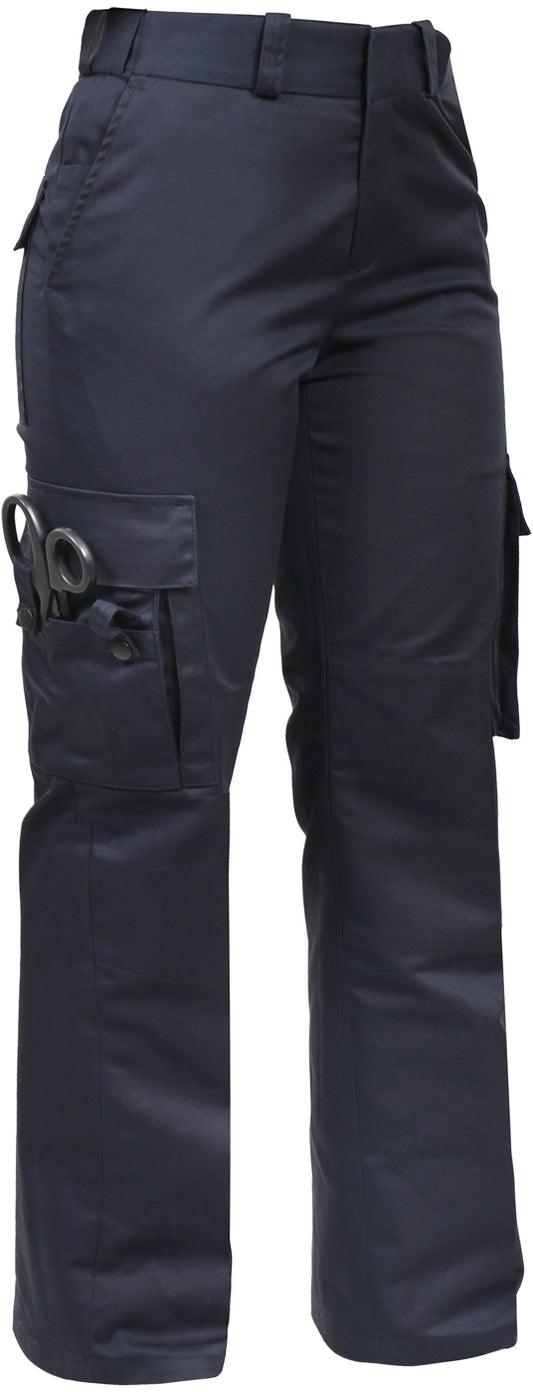 Midnight Blue - 9 Pocket EMT Pants - Polyester Cotton Twill - Cargo Work Trousers - Womens