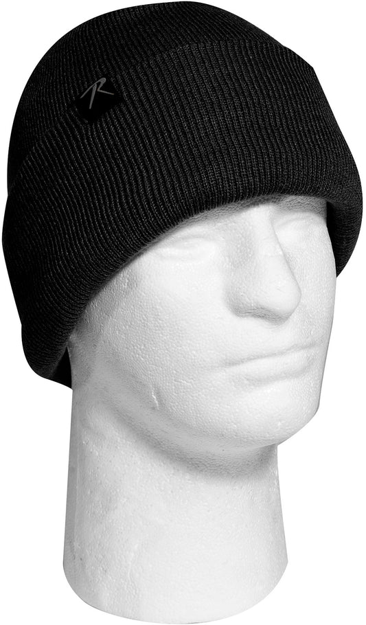 Deluxe Fine Knit Acrylic Watch Cap Sherpa-Lined Warm Beanie Hat with Rothco Tag
