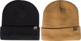 Deluxe Fine Knit Sherpa-Lined Acrylic Watch Cap Warm Ski Hat