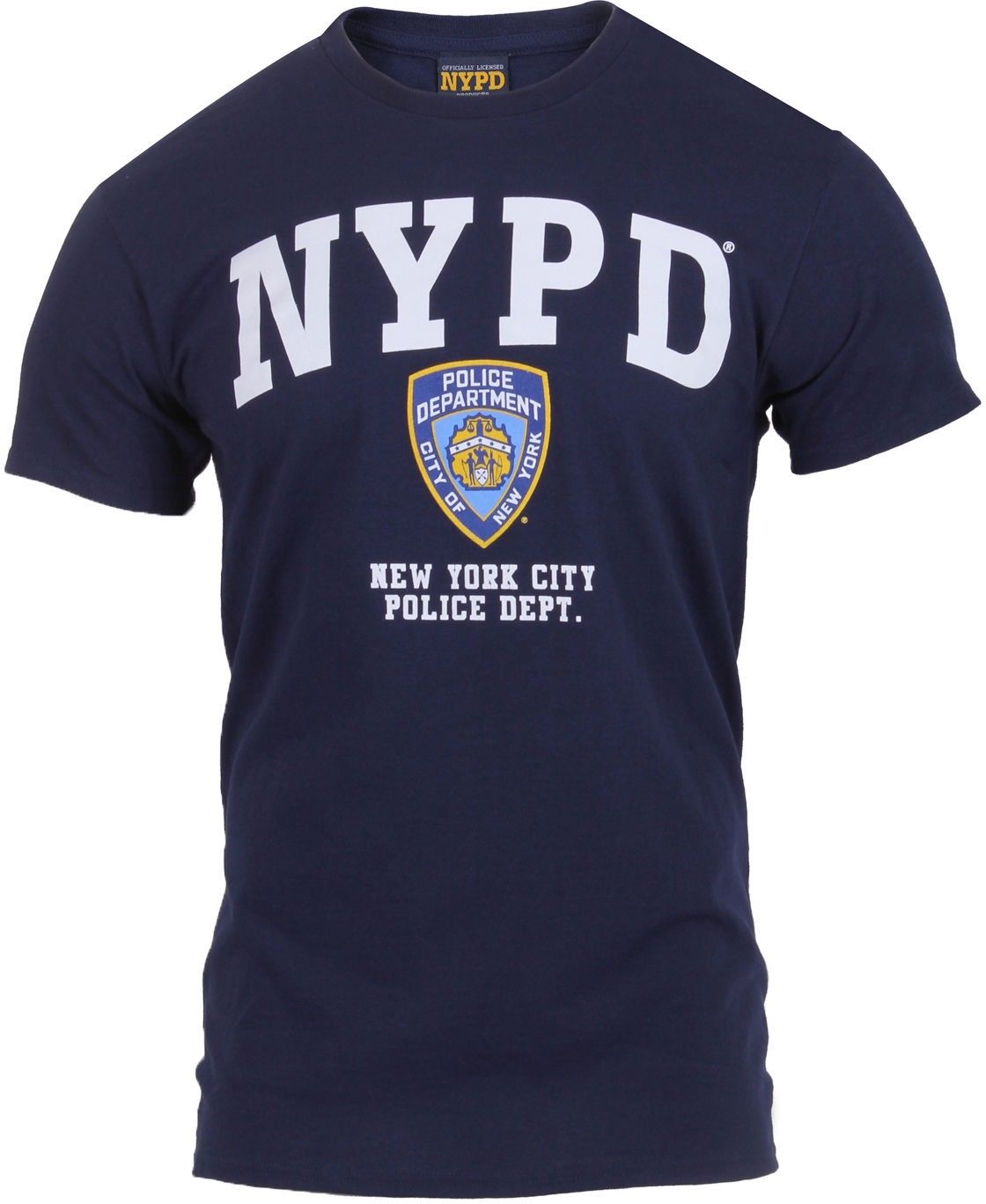 Navy Blue Official NYPD Logo New York Police Dept T-Shirt