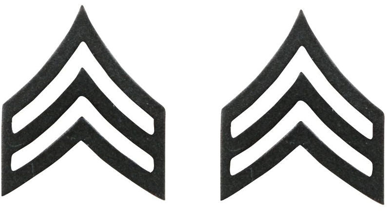 Subdued Sergeant United States Army Rank Insignia Pin