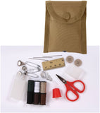 Multicam Emergency Repair Sewing Kit with Coyote Brown Case