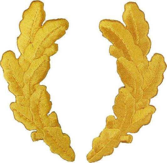 Gold - Scrambled Eggs Military Army Patch Set