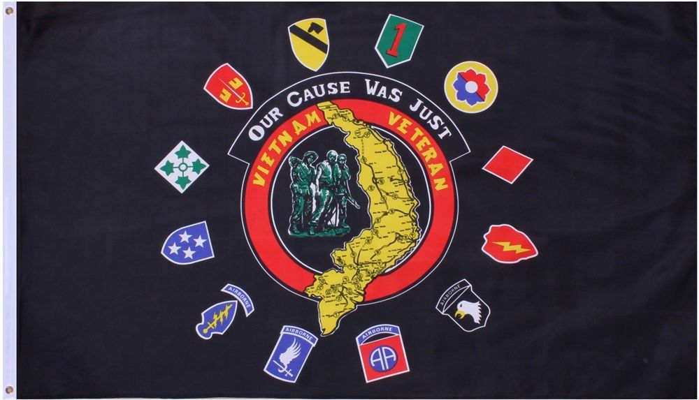 Vietnam Veteran Our Cause Was Just 3' x 5' Flag