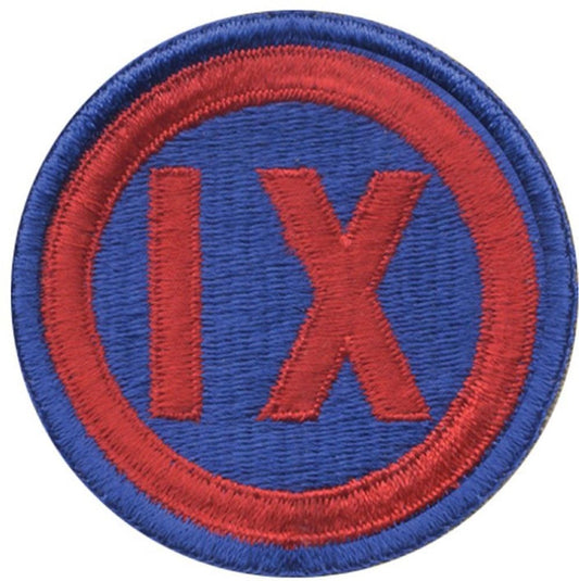 IX United States Army 9th Corps Patch, Embroidery Logo 2.5"