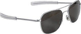 American Optical AO Eyewear Matte Aviators / Grey Lenses, Air Force Pilot Sunglasses GI Military