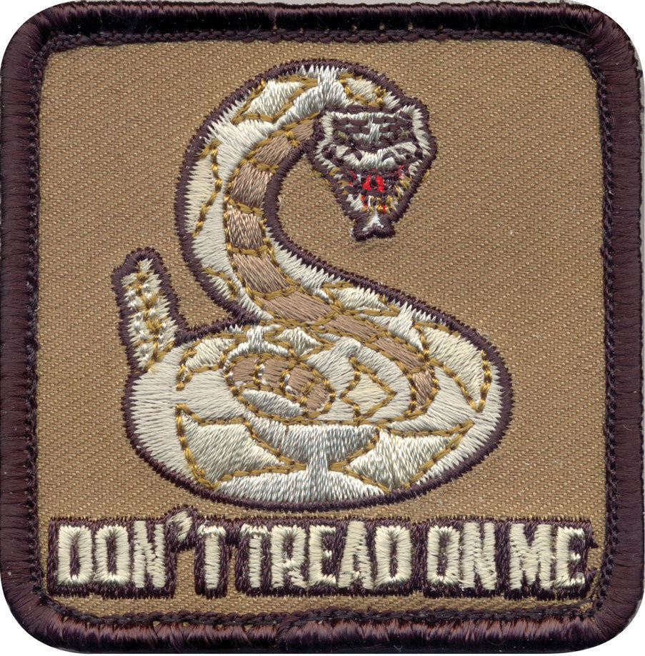 Dont Tread On Me Embroidered Morale Patch 2.5
