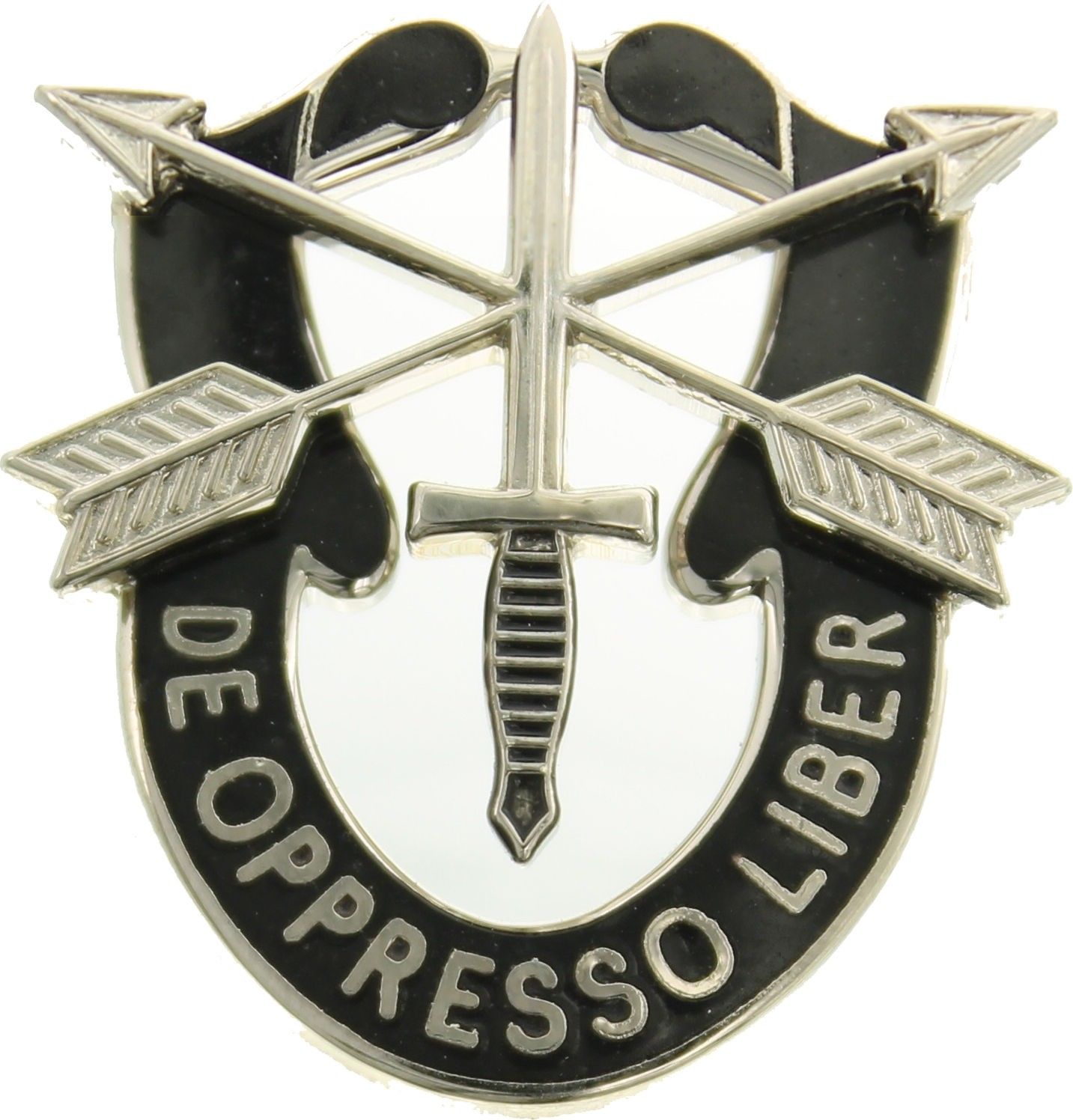 US Special Forces De Oppresso Liber Sword & Arrow Clutch Back Pin
